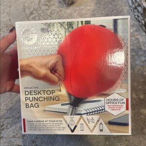 Smart Gear Red Desktop Punching Bag